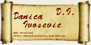Danica Ivošević vizit kartica